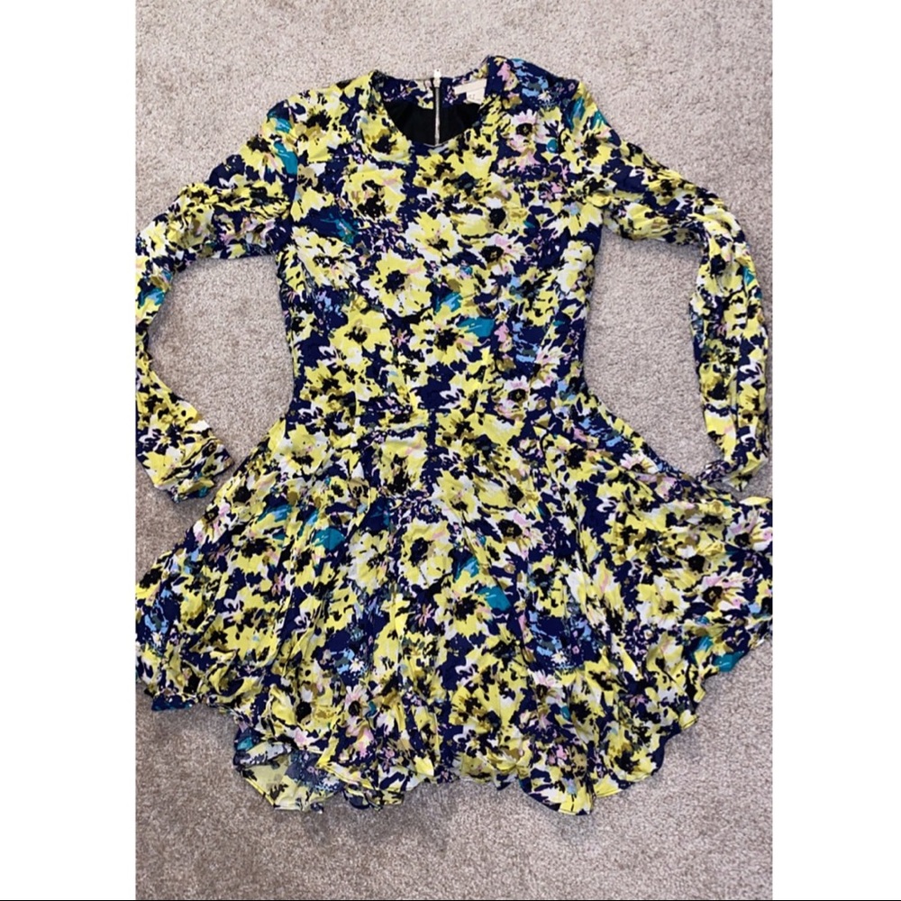 Floral long sleeve dress
